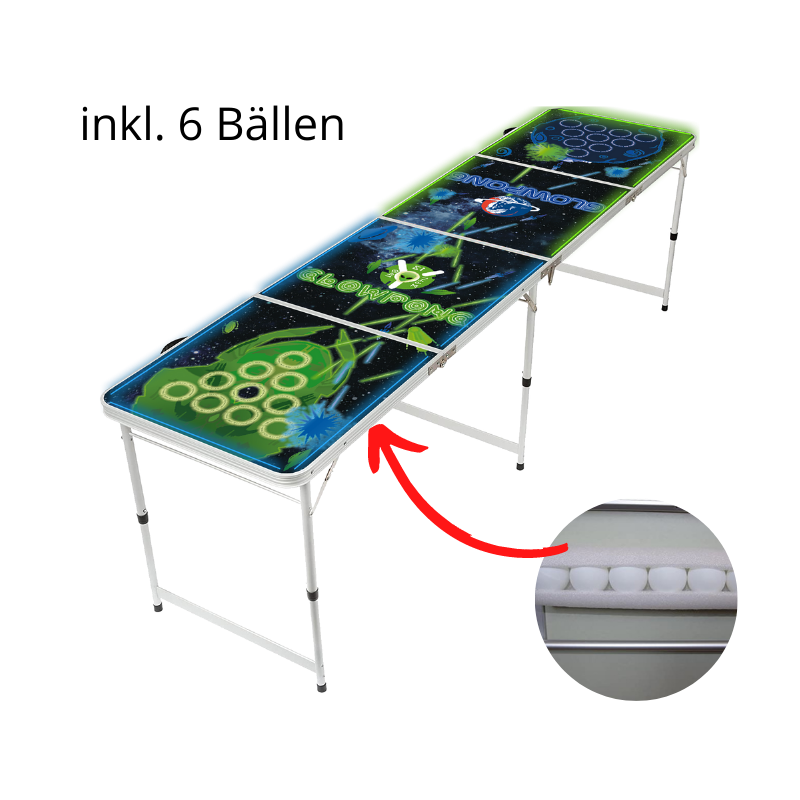 LED-Beerpongtisch - "ALIEN VS. HUMAN"