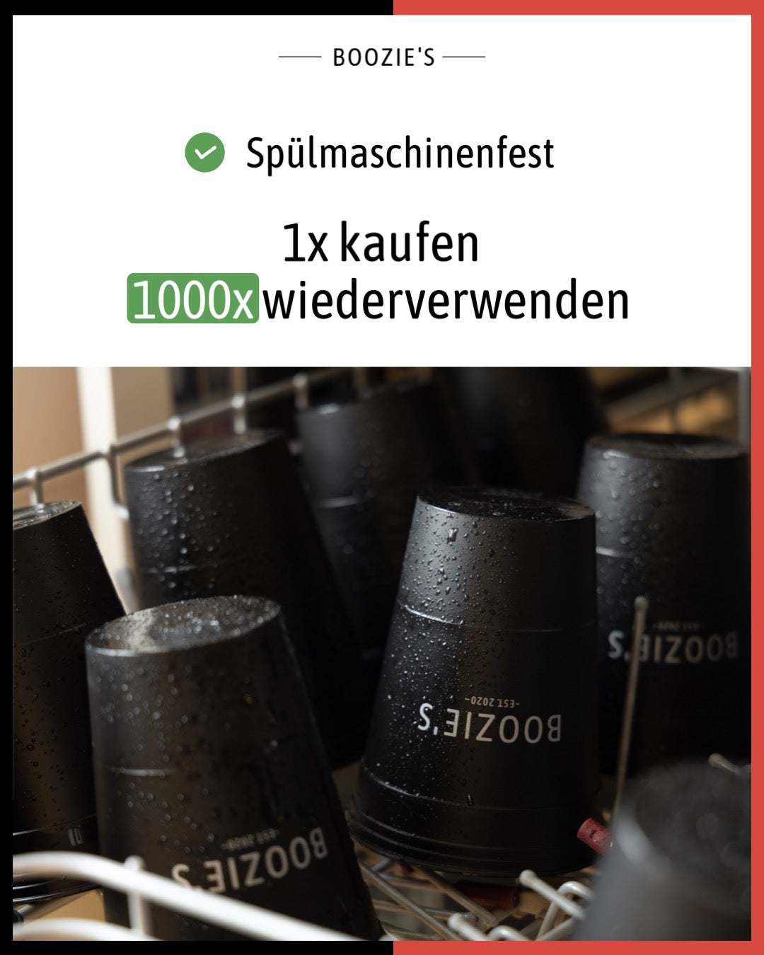 Boozies - Nachhaltige Beerpongbecher Mixed