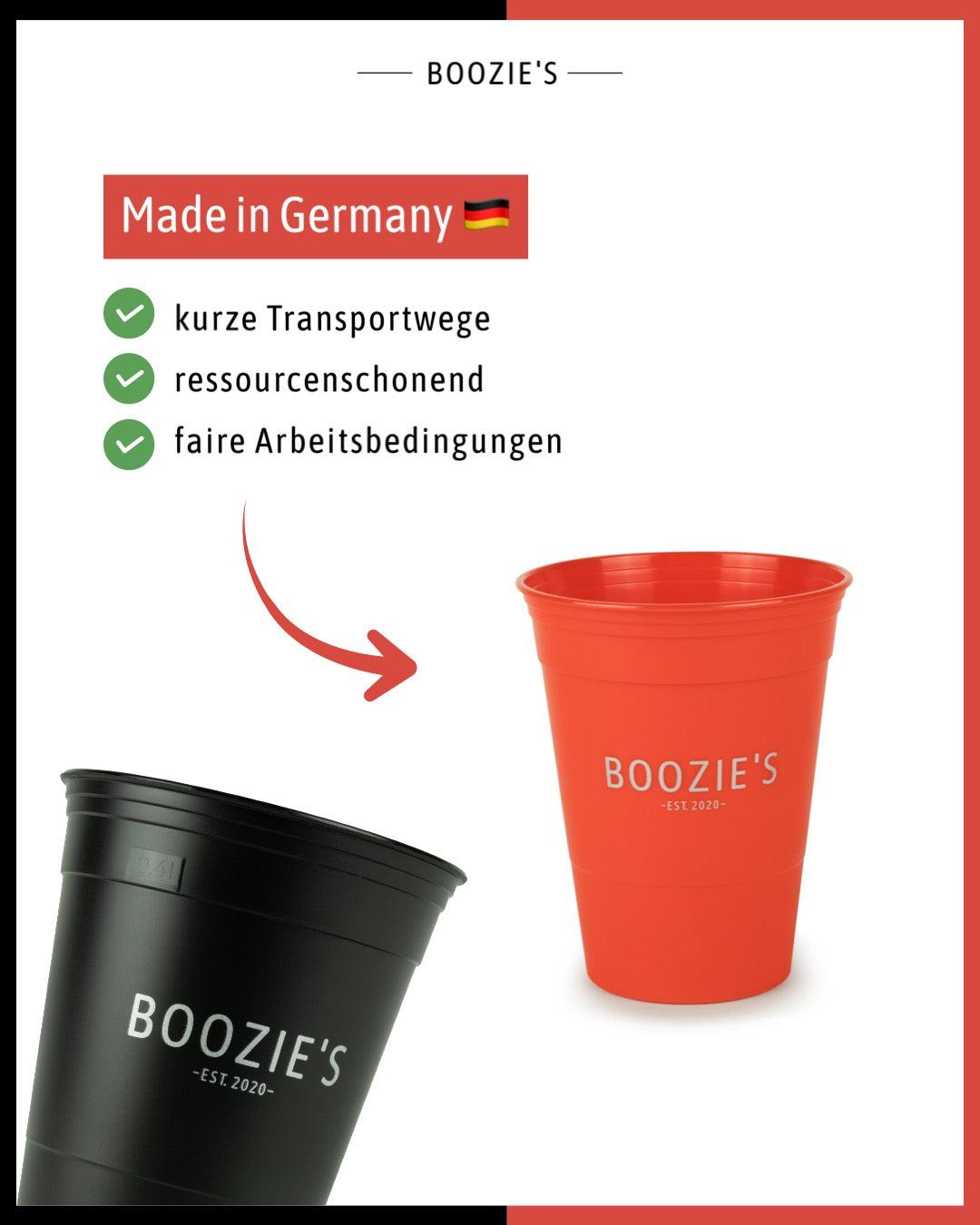 Boozies - Nachhaltige Beerpongbecher Mixed