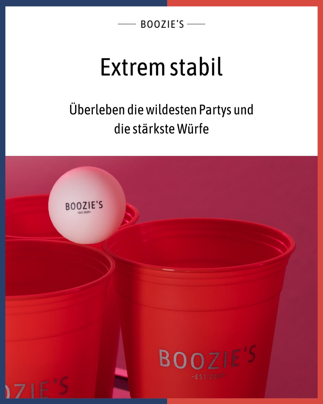 Boozies - Nachhaltige Beerpongbecher Mixed