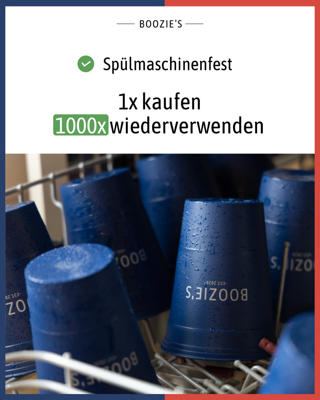 Boozies - Nachhaltige Beerpongbecher Mixed