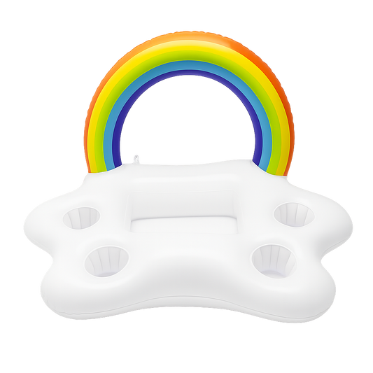 Poolparty Bier und Snackhalter - Regenbogen