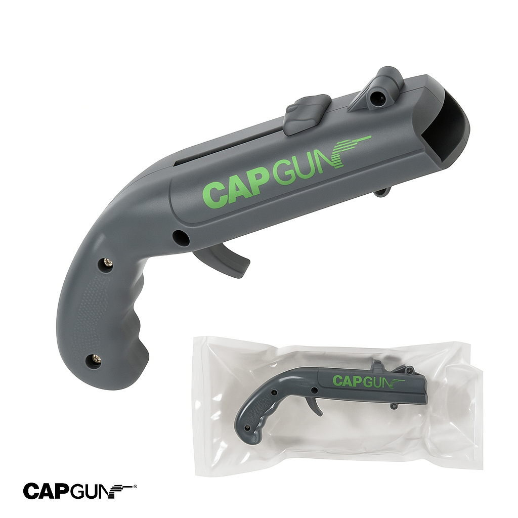 CAPGUN - Flaschenöffner mit Schussfunktion
